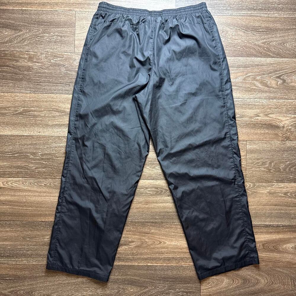 Black Y2K Starter Track Pants with Elastic Waistband & Drawstring - Picture 4 of 4